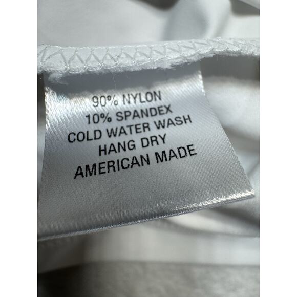 Sailor Sailor Sleeveless White 1/4 Zip Pink Bamboo Trim UPF 50+ Performance NWT - Picture 10 of 12